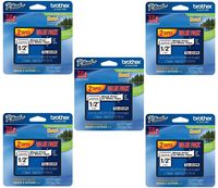 Brother Genuine P-touch, TZE2312PK, 1/2" (0.47") Standard Laminated P-Touch Tape, Black on White, Laminated for Indoor or Outdoor Use, Water Resistant, 26.2 Feet (8M), 10 Tapes