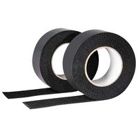 Self Adhesive Hook Loop Tape Roll 2 Inch Wide X 5 Yard Length Black,Double Sided Sticky Heavy Duty Fastener Strips ( 2 Rolls of 5 Yard Each)