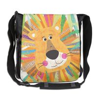 HUE FIUB Classic Cute Lion Messenger Bag Shoulder Bag Outdoor Sports Crossbody Bag Side Bag For Men Women
