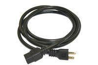 Interpower 86226100 North American NEMA 6-20P Cord Set, NEMA 6-20P Plug Type, IEC 60320 C19 Connector Type, Black Plug Color, Black Cable Color, 20 Amps, 250 VAC Voltage, 2.5 m Length
