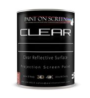 Paint On Screen Projector Screen Paint (Clear - Gallon)