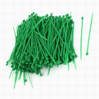 Ucland 1000pcs 3mm x 100mm Nylon Self-Locking Electric Cable Zip Ties Green