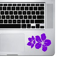 StickAny Palm Series Hibiscus Blossom Sticker for MacBook Pro, Chromebook, and Laptops (Purple)
