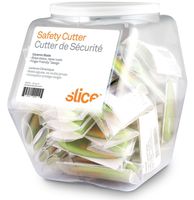 Slice 00200 Safety Cutter, Microscopic Ceramic Blade, Cuts Paper & Coupons, Finger Safe, Green, 48 Pack
