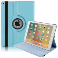 TechCode iPad 2nd Gen Pro 12.9 Book Cover 2017, 360 Degrees Rotating PU Leather Flip Stand Smart Screen Protective Case Cover for Apple iPad Pro 12.9 Inch 2nd Generation(iPad Pro 12.9 2017, Sky Blue)