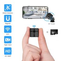Ehomful Mini Spy Camera Wireless Hidden Camera for Home WiFi Mini Camera Portable 1080P Portable Small Security Cameras Body Camera Night Vision/Motion Detective Small Nanny Cam with 32 GB Card
