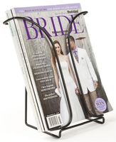 Displays2go Tabletop Magazine or Clip Board Holder, Single Pocket Counter Rack, Set of 20, Steel (CWRK90CTBK)