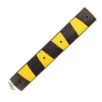 BISupply 6 FT Portable Speed Bump - Drive Over Cord Protector Rubber Speed Bumps for Driveway and Parking Lot