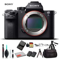 Sony Alpha a7S II Mirrorless Camera ILCE7SM2/B with Soft Bag, Tripod, Additional Battery, 64GB Memory Card, Card Reader, Plus Essential Accessories