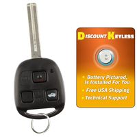 Discount Keyless Remote Replacement Uncut Ignition Car Key Fob For ES300 GS300 GS400 IS300 LS400 HYQ1512V