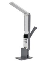 Weather Radio Emergency Flashlight NOAA AM/FM Hand Crank Self Powered LED Table Lamp Dynamo LED Dimmable 180 Desk Lamp, Power Bank for iPhone/Smart Phone. Alarm Clock for Camping Travel, Home