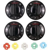Range Kleen 8114 Electric Range Knobs, Black