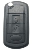 Horande 3 Buttons Uncut Blank Smart Flip Folding Remote Key Fob Case Shell fob Case fits for Land Rover Range Rover Sport LR3 Discovery
