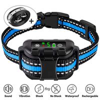 Casfuy Dog Bark Collar Upgraded - IP67 Waterproof Rechargeable 5 Sensitivity Dog Anti Bark Collar with Beep Vibration Safe Shock and No Shock for Small Medium Large Dogs (8-120 LBS)