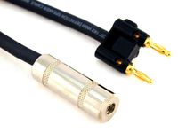 Conquest Sound BF14 1.5 18-Inch"BF14" 12 Gauge Speaker Cable Adapter Banana to 1/4-Inch Female