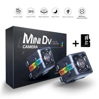 ETEYES Mini Dv Camera 1080P Hidden Spy Wireless Cam for Nanny, Sports Home Office Security Camera Car Video Recorder with Night Vision with 32GB Card