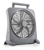 O2COOL Treva 10 Inch Smart Power Fan With Built In Rechargeable Batteries and USB Port For Cell Phone Charging