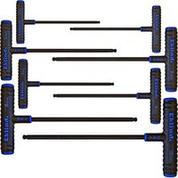 EKLIND 64808 Power-T Handle Ball-Hex Key allen wrench - 8pc set Metric MM sizes 2-10 (9In shaft)