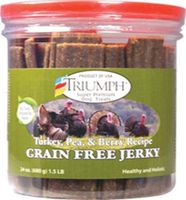 Triumph Dog Turkey, Pea, & Berry Grain Free Jerky, 24-Ounce