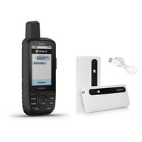 Garmin GPSMAP 66i GPS Handheld and Satellite Communicator and Aibocn 10,000mAh Portable Battery Charger Bundle (010-02088-01)
