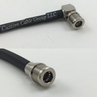 10 feet RG142 QMA MALE ANGLE to QMA MALE Pigtail Jumper RF coaxial cable 50ohm High Quality Quick USA Shipping