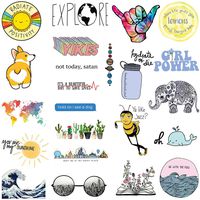 Big Cute Stickers(23Pcs),Laptop and Water Bottle Decal Sticker Pack for Teens, Girls, Women Vinyl Stickers Waterproof