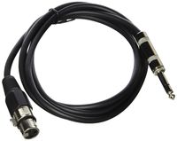 Seismic Audio SATRXL-F6Black8 6-Feet XLR Female to 1/4-Inch TRS Patch Cables - Black
