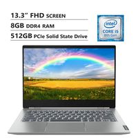Lenovo ThinkBook 13S 13.3" FHD Screen Laptop, Intel Core i5-8265U Up to 3.9GHz, 8GB DDR4 RAM, 512GB PCIe Solid State Drive, Wireless-AC, HDMI, USB Type-C, Backlit Keyboard, Windows 10 Home, Gray