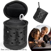 Alltravel Protective Case for Logitech Ultimate Ears WONDERBOOM Super Portable Waterproof, Featured Portable Sound Through Design, Tailor Made Easy to go Carabiner, Play in case with Good Protection