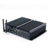 HISTTON Fanless Mini PC Desktop PC Mini Industrial Computer Intel Core i5 4200U Processor 8GB/128GB 6 RS232 COM 4USB 3.0/ Dual HDMI Windows 10,Support Linux Ubuntu