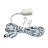 12' Hanging Lantern Cord with On/Off Switch by Whirled Planet (White) UL Listed