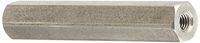 Hex Standoff, Stainless Steel, Female, M3-0.5 Screw Size, 6mm OD, 37mm Length, (Pack of 5)