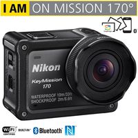 Nikon 26514B KeyMission 170 4K Ultra HD Action Camera with Built-In Wi-Fi - (Renewed)