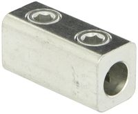 Burndy AMS-4/0 Dual Rated Splicer/Reducer, AWG 4/0 - AWG 6 Wire Range, 2 Screws, 5/16 Hex, 9/16" Diameter, 1" Width, 2-5/16" Length, 1.28" Height