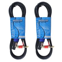 MCSPROAUDIO 12 Gauge Speaker Cables 2 CABLE PACK (6 Foot each)