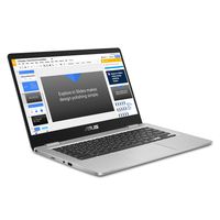 2019 ASUS Chromebook C423NA 14 FHD 1080P Display with Intel Dual Core Celeron Processor N3350, 4GB RAM, 32GB eMMc SSD Storage, Webcam, 802.11AC WiFi, Bluetooth, USB3.1 Type-C, Chrome OS-Silver