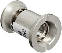 Rockwood 619.STNN Brass UL Listed 160-degree Door Viewer for 11/16" to 1-1/16" Panel Doors, Satin Nickel Plated Clear Coated Finish