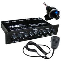 wet sounds 4 Band 3 Zone Parametric Half DIN Equalizer + Bluetooth Volume Remote