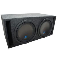Universal Car Stereo Slotted S Port Dual 8" Alpine S-W8D2 Type S Car Audio Subwoofers Custom Sub Box Enclosure Package New