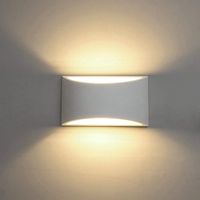 Modern LED Wall Sconce Lighting Fixture Lamps 7W Warm White 2700K Up and Down Indoor Plaster Wall Lamps for Living Room Bedroom Hallway Conservatory Home Room Decor(with G9 Bulbs Not Dimmable)
