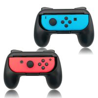Grips for Nintendo Switch Joy-Con,FYOUNG Controllers for Nintendo Switch Joy Con - Black (2 Packs)