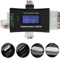 EEEKit Power Supply Tester, PC Computer 20/24 Pin ATX BTX ITX PSU SATA HDD Connectors, Avoid Computer Equipment Damage Indicate Status Voltage