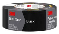 3M Black Duct Tape, 3960-BK, 1.88 Inches by 60 Yards