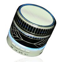 Mini Bluetooth Speaker Wireless Stereo Speaker Handsfree Music Player Desktop Speaker with TF Card Slot Compatible Android Phones Motorola LG G5 G6 Samsung Laptops PC Home Outdoors Black