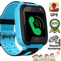 2020 Latest Kid Smartwatch Phone GPS Tracker for 3-12 Years Old Boy Girl Two-Way Call SOS Anti-Lost SIM Card Slot Touch Screen Game Camera Kid Wrist Watch Outdoor Sport Christmas Birthday Gift