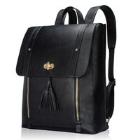 Estarer Womens Faux Leather Laptop Backpack 15.6 Inch Computer Bookbag for College School Work