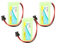 3 Pack - Replacement for Uniden DECT2185 Battery - Compatible with Uniden Cordless Phone Battery (700mAh 2.4V NI-MH)