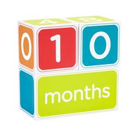 Pearhead Baby Photo Sharing Milestone Age Blocks, Perfect Gift for New Parents