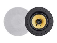 Monoprice Caliber 60-Watt Powered 6.5in Ceiling Speakers Fiber 2-Way with Bluetooth