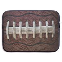 American Football Themed Fun 13-15 Inch Laptop Sleeve Bag Portable Dual Zipper Case Cover Pouch Holder Pocket Tablet Bag,Water Resistant,Black